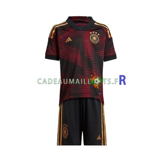 Allemagne Maillot avec flocage Extérieur Coupe du Monde 2022 ,Tenue Enfant MC