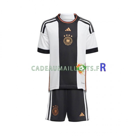 Allemagne Maillot avec flocage Domicile Coupe du Monde 2022 ,Tenue Enfant MC