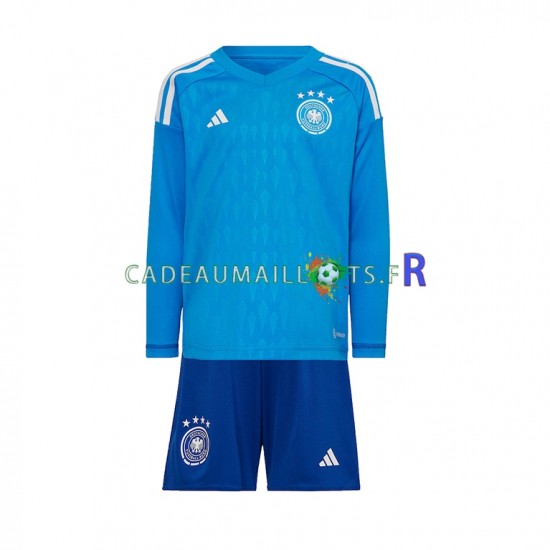 Allemagne Maillot avec flocage Gardien Domicile Coupe du Monde 2022 ,Tenue Enfant ML