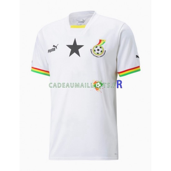 Ghana Maillot avec flocage Domicile Coupe du Monde 2022 ,Homme MC