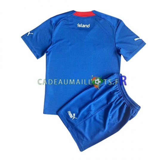 Islande Maillot avec flocage Domicile 2022 ,Tenue Enfant MC