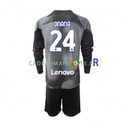 Inter Milan Maillot avec flocage Andre Onana 24 Gardien Domicile 2022-2023 ,Tenue Enfant ML