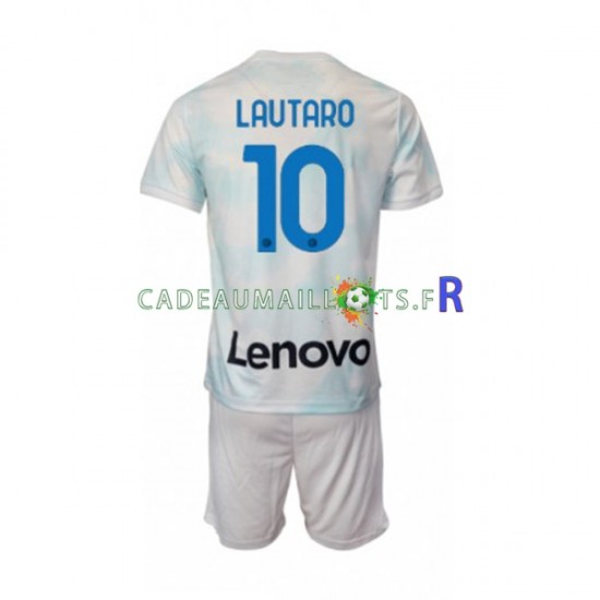 Inter Milan Maillot avec flocage Lautaro Martinez 10 Extérieur 2022-2023 ,Tenue Enfant MC