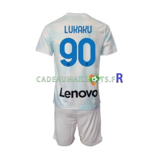 Inter Milan Maillot avec flocage Romelu Lukaku 90 Extérieur 2022-2023 ,Tenue Enfant MC