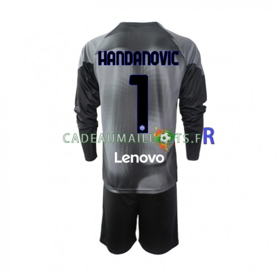 Inter Milan Maillot avec flocage Samir Handanovic 1 Gardien Domicile 2022-2023 ,Tenue Enfant ML