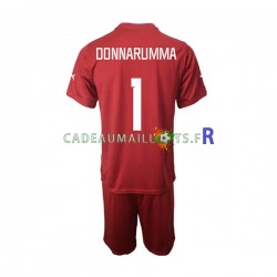 Italie Maillot avec flocage Donnarumma 1 Gardien Extérieur 2022-2023 ,Tenue Enfant MC
