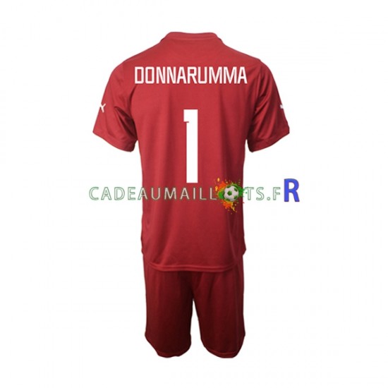 Italie Maillot avec flocage Donnarumma 1 Gardien Extérieur 2022-2023 ,Tenue Enfant MC