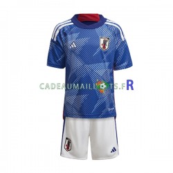 Japon Maillot avec flocage Domicile Coupe du Monde 2022 ,Tenue Enfant MC