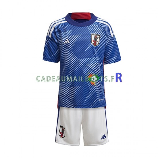 Japon Maillot avec flocage Domicile Coupe du Monde 2022 ,Tenue Enfant MC