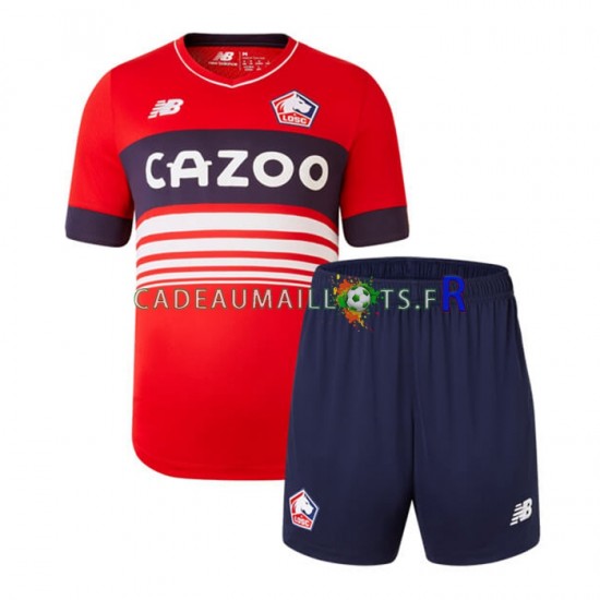 OSC Lille Maillot avec flocage Domicile 2022-2023 ,Tenue Enfant MC