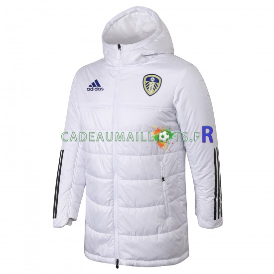 Leeds United Blanc Veste Rembourrée ,Homme