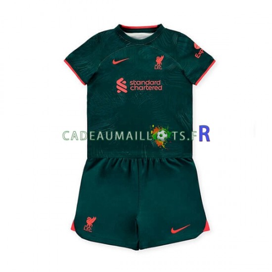 Liverpool Maillot avec flocage 3ème 2022-2023 ,Tenue Enfant MC