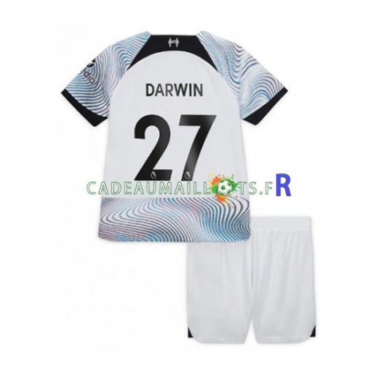 Liverpool Maillot avec flocage Darwin Nunez 27 Extérieur 2022-2023 ,Tenue Enfant MC