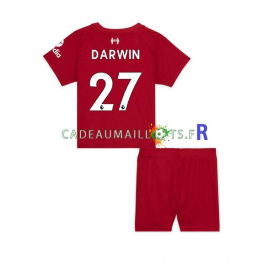 Liverpool Maillot avec flocage Darwin Nunez 27 Domicile 2022-2023 ,Tenue Enfant MC