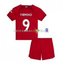 Liverpool Maillot avec flocage Firmino 9 Domicile 2022-2023 ,Tenue Enfant MC