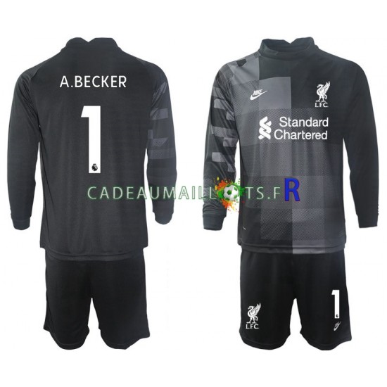 Liverpool Maillot avec flocage A.BECKER 1 Gardien 3ème 2021-2022 ,Tenue Enfant ML