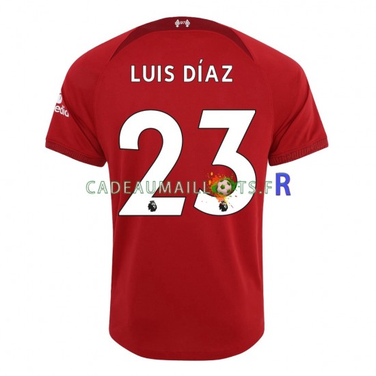 Liverpool Maillot avec flocage Luis Diaz 23 Domicile 2022-2023 ,Homme MC