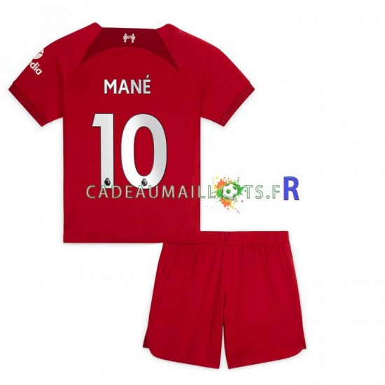 Liverpool Maillot avec flocage Mane 10 Domicile 2022-2023 ,Tenue Enfant MC