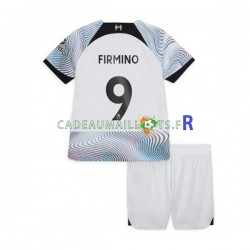 Liverpool Maillot avec flocage Roberto Firmino 9 Extérieur 2022-2023 ,Tenue Enfant MC