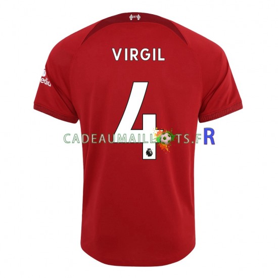 Liverpool Maillot avec flocage Virgil 4 Domicile 2022-2023 ,Homme MC