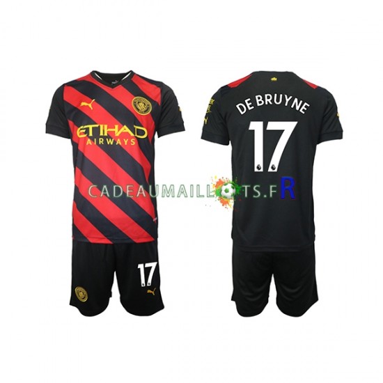 Manchester City Maillot avec flocage De Bruyne 17 Extérieur 2022-2023 ,Tenue Enfant MC