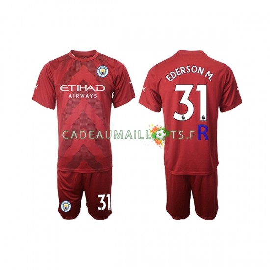 Manchester City Maillot avec flocage Ederson M. 31 Gardien Domicile 2022-2023 ,Tenue Enfant MC