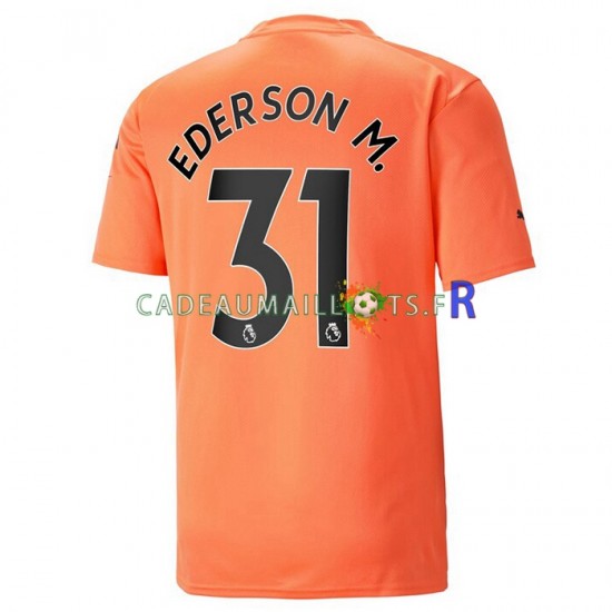 Manchester City Maillot avec flocage Ederson M. 31 Gardien 3ème 2022-2023 ,Homme MC