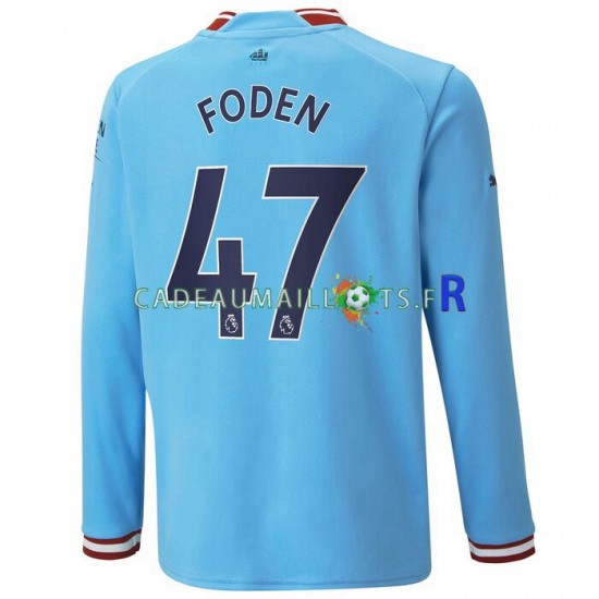 Manchester City Maillot avec flocage Foden 47 Domicile 2022-2023 ,Homme ML