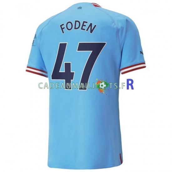 Manchester City Maillot avec flocage Foden 47 Domicile 2022-2023 ,Homme MC