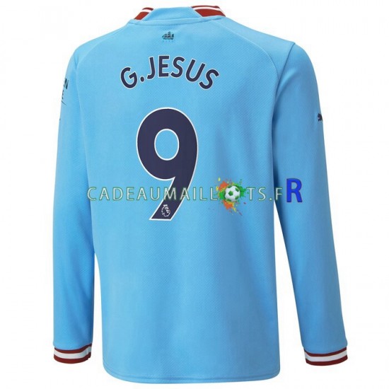 Manchester City Maillot avec flocage G.Jesus 9 Domicile 2022-2023 ,Homme ML