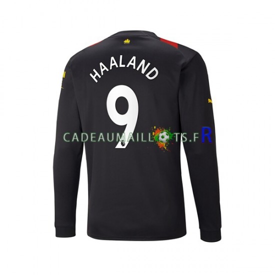 Manchester City Maillot avec flocage Haaland 9 Extérieur 2022-2023 ,Homme ML