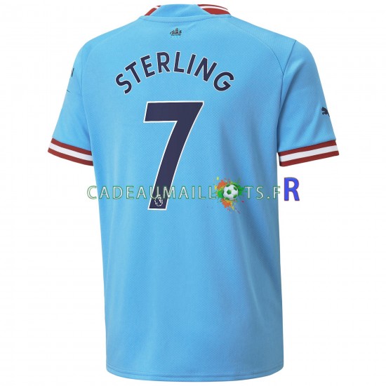 Manchester City Maillot avec flocage Sterling 7 Domicile 2022-2023 ,Homme MC