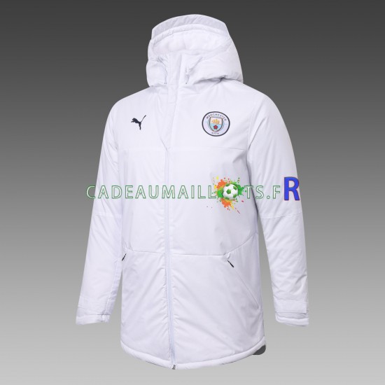 Manchester City Blanc Veste d'entraînement Imperméable ,Homme