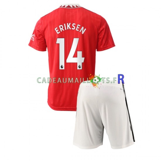 Manchester United Maillot avec flocage Christian Eriksen 14 Domicile 2022-2023 ,Tenue Enfant MC