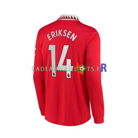 Manchester United Maillot avec flocage Christian Eriksen 14 Domicile 2022-2023 ,Homme ML