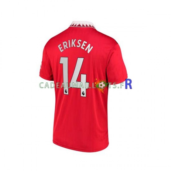 Manchester United Maillot avec flocage Christian Eriksen 14 Domicile 2022-2023 ,Homme MC