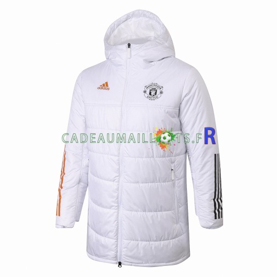 Manchester United Blanc Veste Rembourrée ,Homme