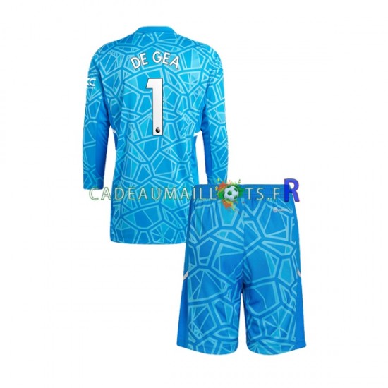 Manchester United Maillot avec flocage DE GEA 1 Gardien Domicile 2022-2023 ,Tenue Enfant ML