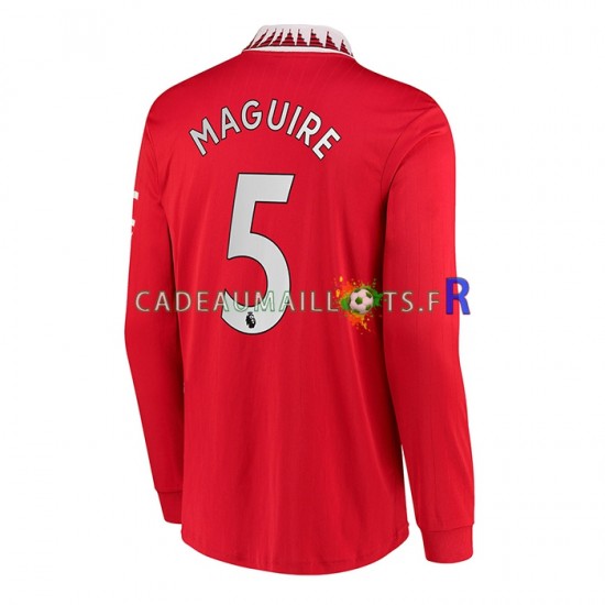 Manchester United Maillot avec flocage Harry Maguire 5 Domicile 2022-2023 ,Homme ML