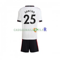 Manchester United Maillot avec flocage Jadon Sancho 25 Extérieur 2022-2023 ,Tenue Enfant MC