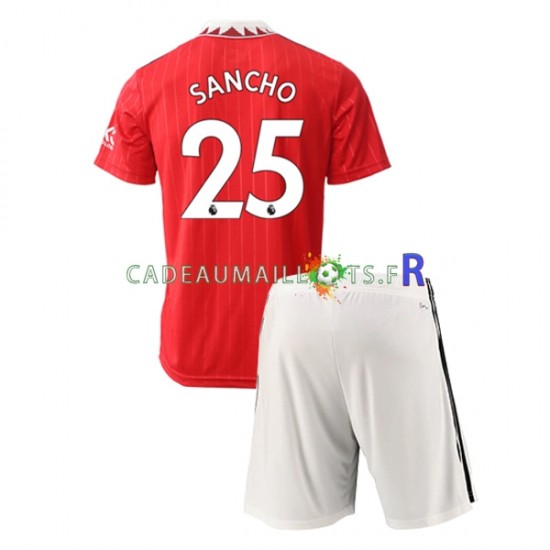 Manchester United Maillot avec flocage Jadon Sancho 25 Domicile 2022-2023 ,Tenue Enfant MC