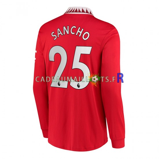 Manchester United Maillot avec flocage Jadon Sancho 25 Domicile 2022-2023 ,Homme ML