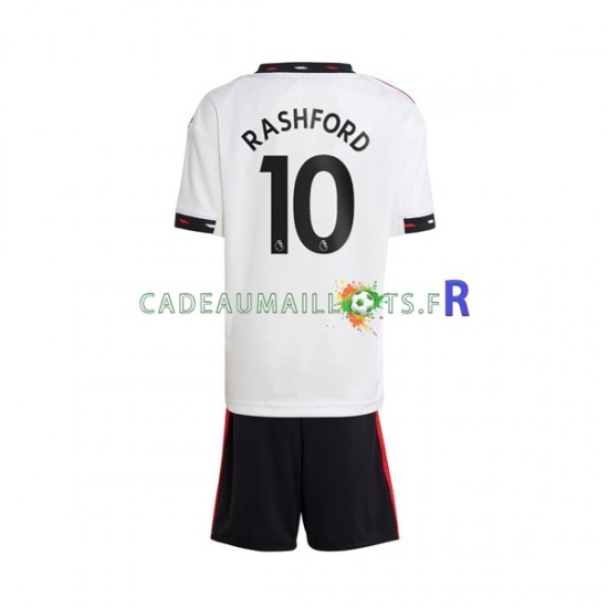 Manchester United Maillot avec flocage Rashford 10 Extérieur 2022-2023 ,Tenue Enfant MC