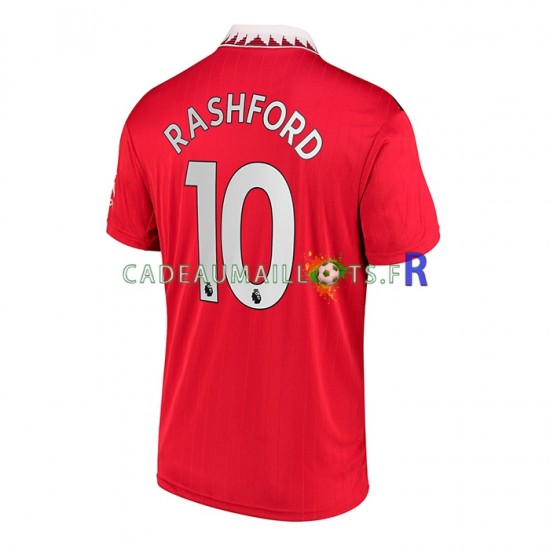 Manchester United Maillot avec flocage Rashford 10 Domicile 2022-2023 ,Homme MC