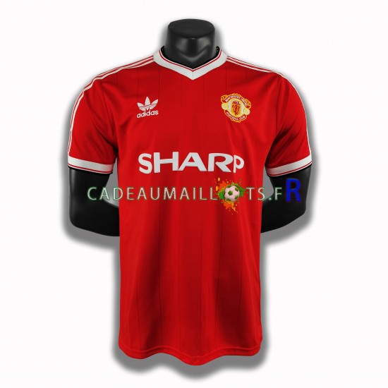 Manchester United Maillot avec flocage Rétro Domicile 1984 ,Homme MC