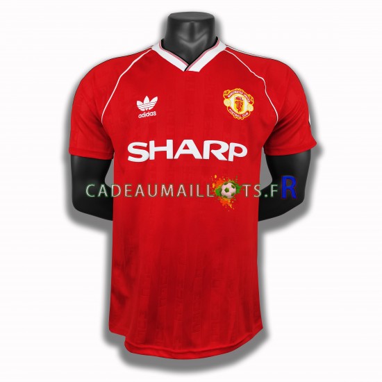 Manchester United Maillot avec flocage Rétro Domicile 1988 ,Homme MC