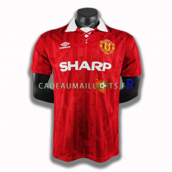 Manchester United Maillot avec flocage Rétro Domicile 1994 ,Homme MC