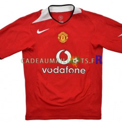 Manchester United Maillot avec flocage Rétro Domicile 2004-2006 ,Homme MC