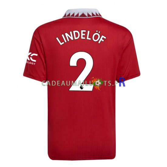 Manchester United Maillot avec flocage Victor Lindelof 2 Domicile 2022-2023 ,Homme MC