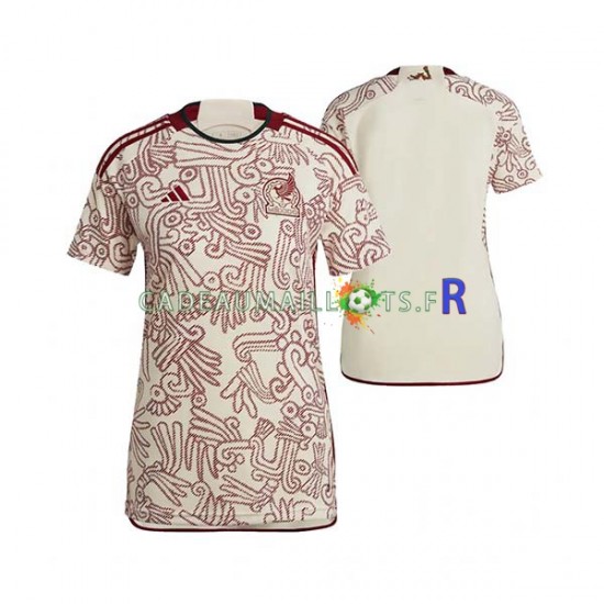 Mexique Maillot avec flocage Extérieur Coupe du Monde 2022 ,Femme MC